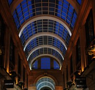 Click to view gallery The Exchange at night